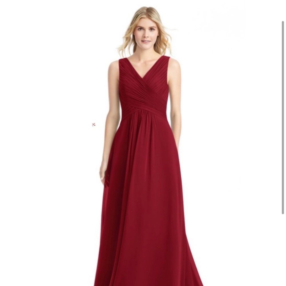 Azazie Burgandy Dress